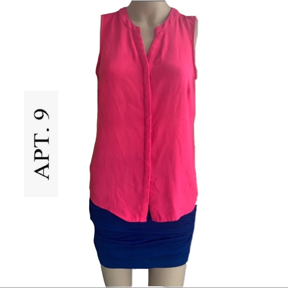 APT 9 Pink Sleeveless Blouse